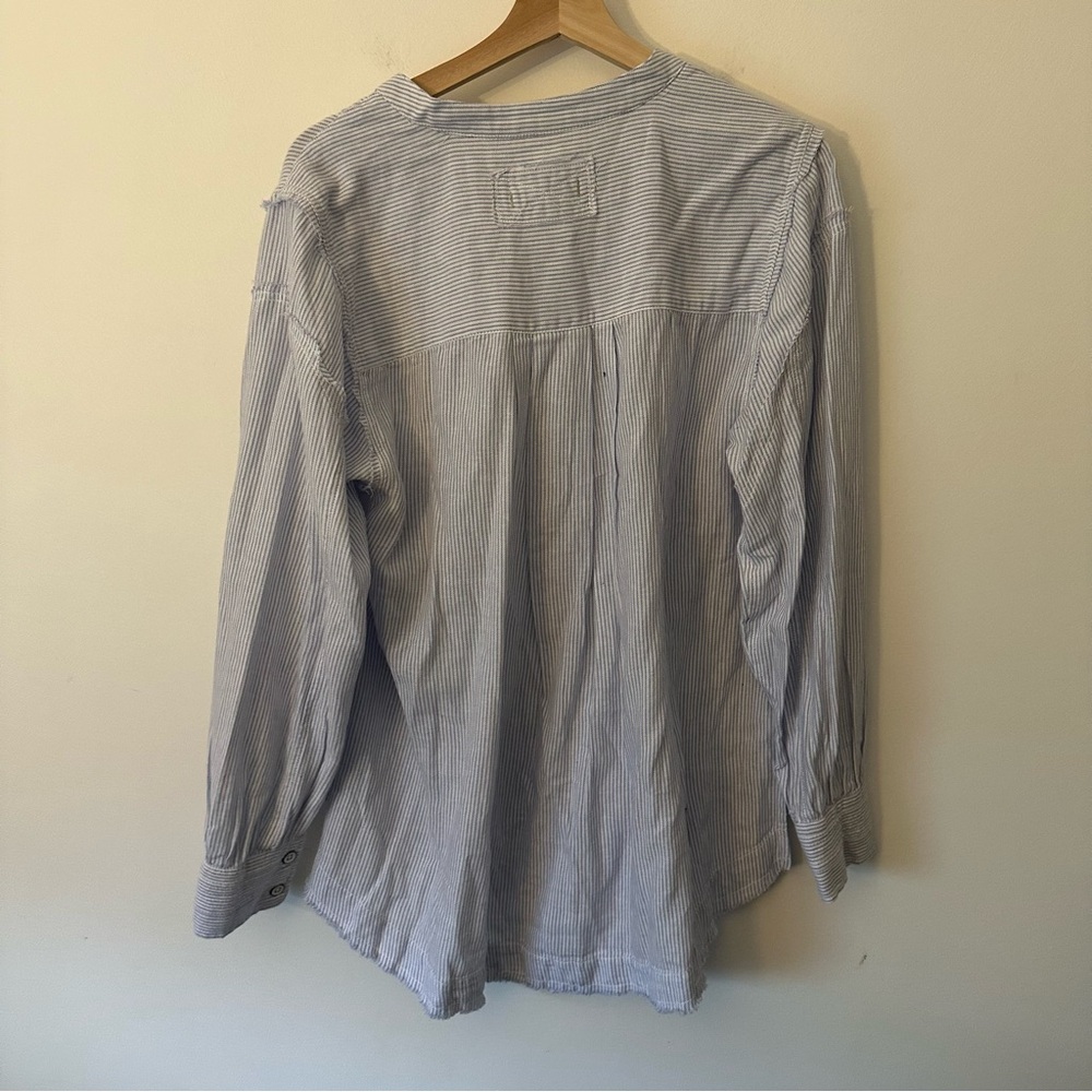 ⭐️ We The Free Blue Striped Button-Up Shirt - Picture 8 of 8